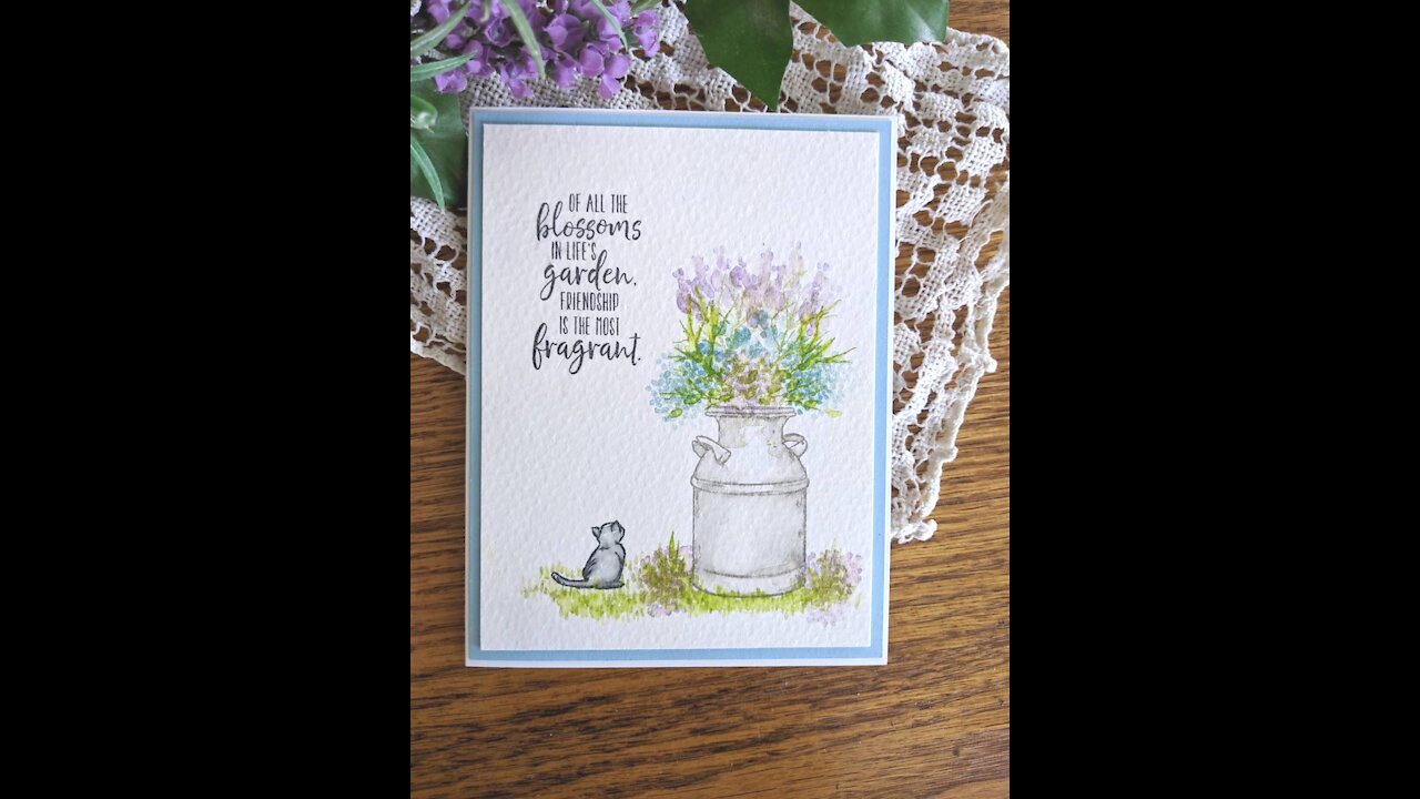 Use The Dry Brush Technique To Create Beautiful Cards