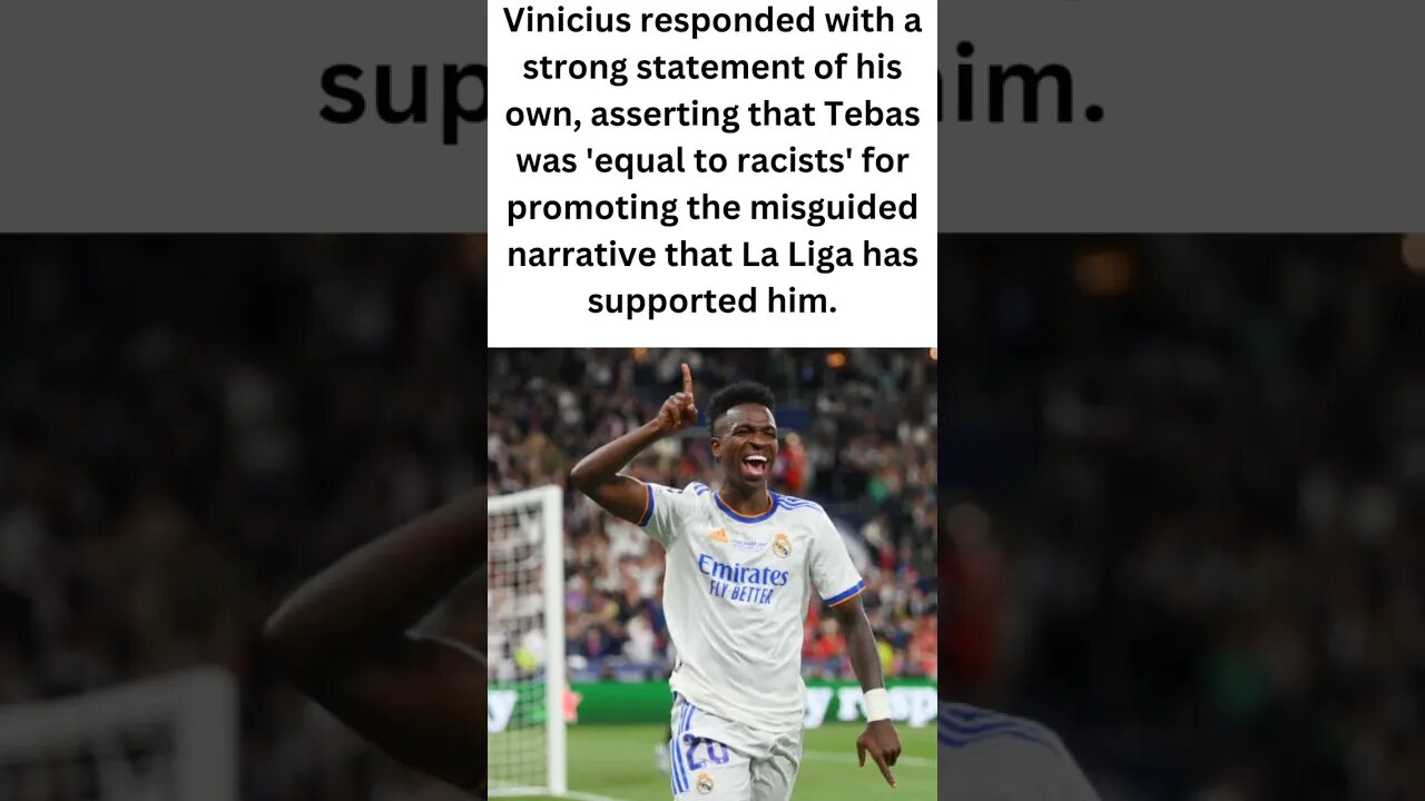 President of La Liga Javier Tebas said, "I had no desire to harm Vinicius Jr. #shorts