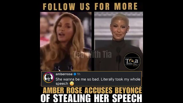 Amber Rose accuses Beyonce of stealing from her RNC speech, what do you think?