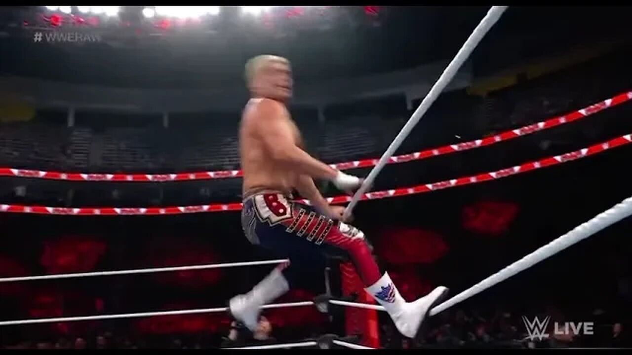 Cody Rhodes amazing double Cody cutter to The Judgement Day on Raw highlights