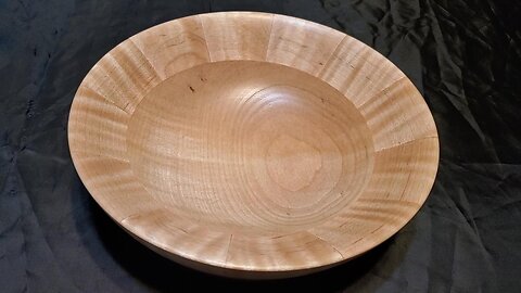 Pure Curly Maple Wooden Bowl