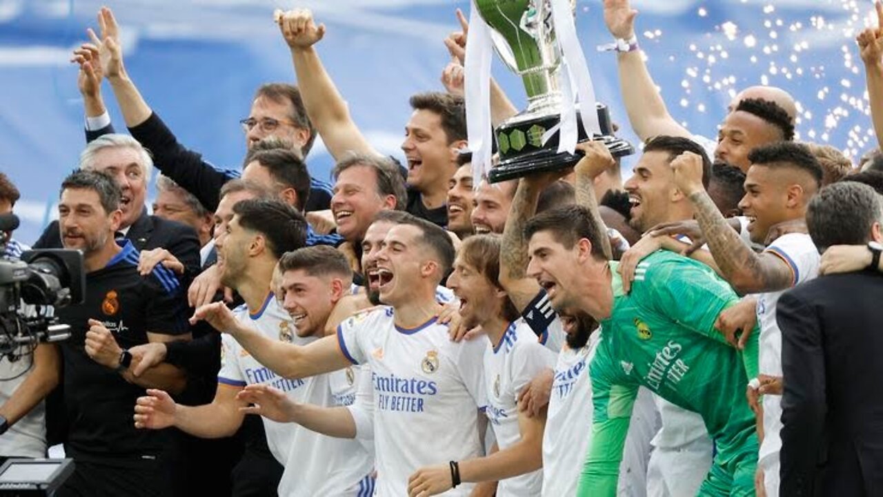 Real madrid --RCD,Espanyol:headlines,real madrid win their 35th league title