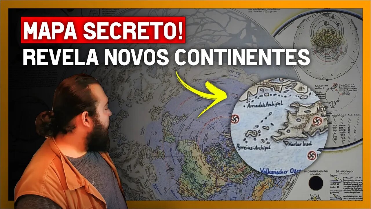 MAPA SECRETO - Revela novos continentes e também a borda da terra