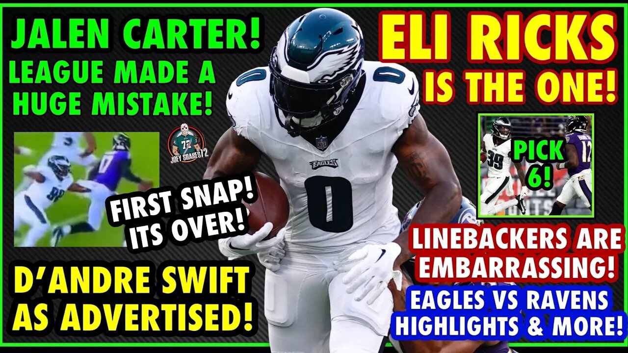 1 SNAP! YOU BETTER FEAR JALEN CARTER! ELI RICKS JUST MADE HIS CASE! SWIFT IS DANGEROUS! LB IS WEAK!