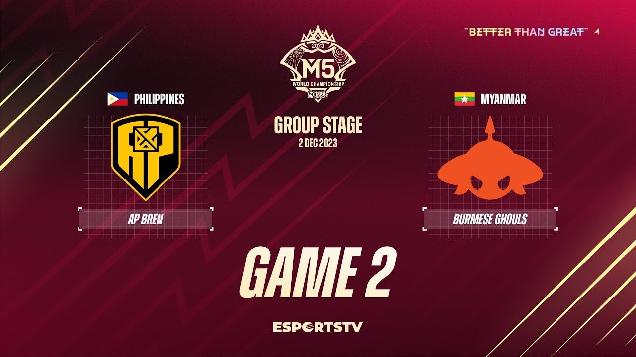 M5 Group Stage Day 1 | APBR vs BG | Game 2 || Mobile Legend Championship 2023