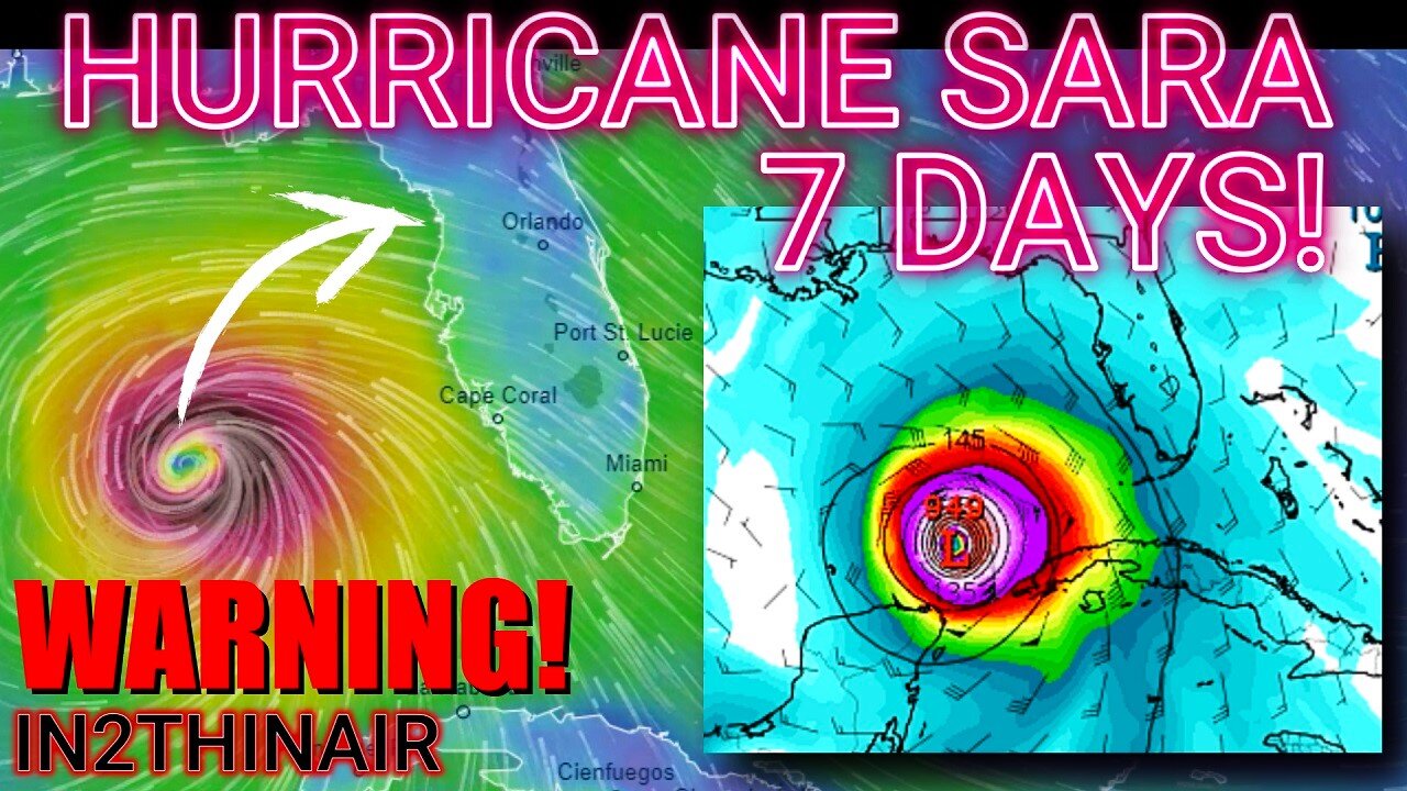 🤯MAJOR Hurricane SARA Heading To FLORIDA Next week! 🌀🌀