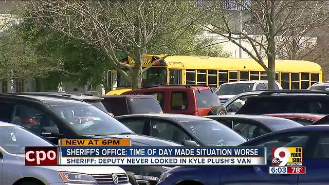 Sheriff: Deputy never looked in Kyle Plush's van