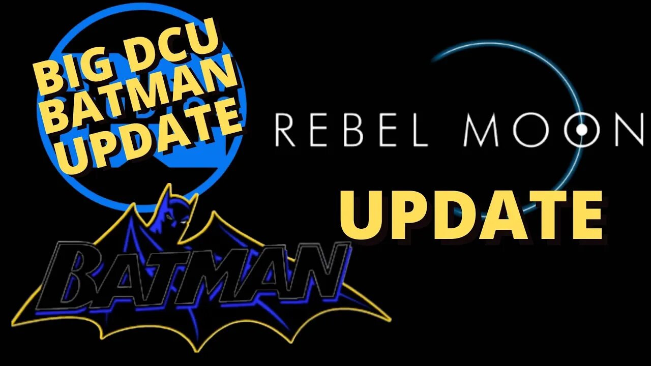 DCU Batman casting update - PLUS Rebel Moon & a SURPRISING physical media release!!!