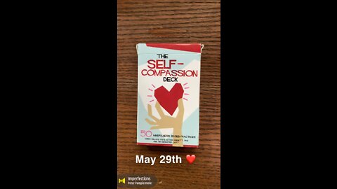 May 29th oracle card: imperfection
