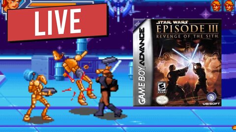Live Retro Game Star Wars Episodio 3 A Vingança dos Sith do Game Boy Advance (GBA)