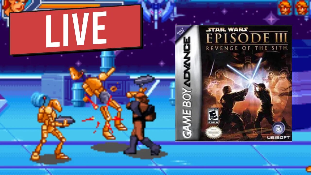 Live Retro Game Star Wars Episodio 3 A Vingança dos Sith do Game Boy Advance (GBA)