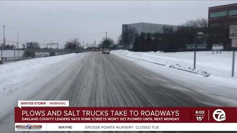 Plows and salt trucks take to the roadways