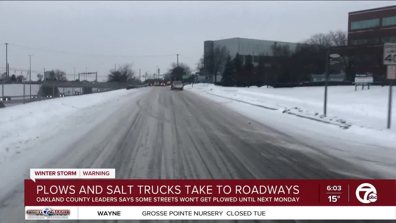 Plows and salt trucks take to the roadways