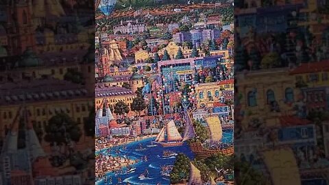 60,000 Piece What a Wonderful World Jigsaw Puzzle Day 53!! #shorts #puzzle #jigsawpuzzles #puzzles