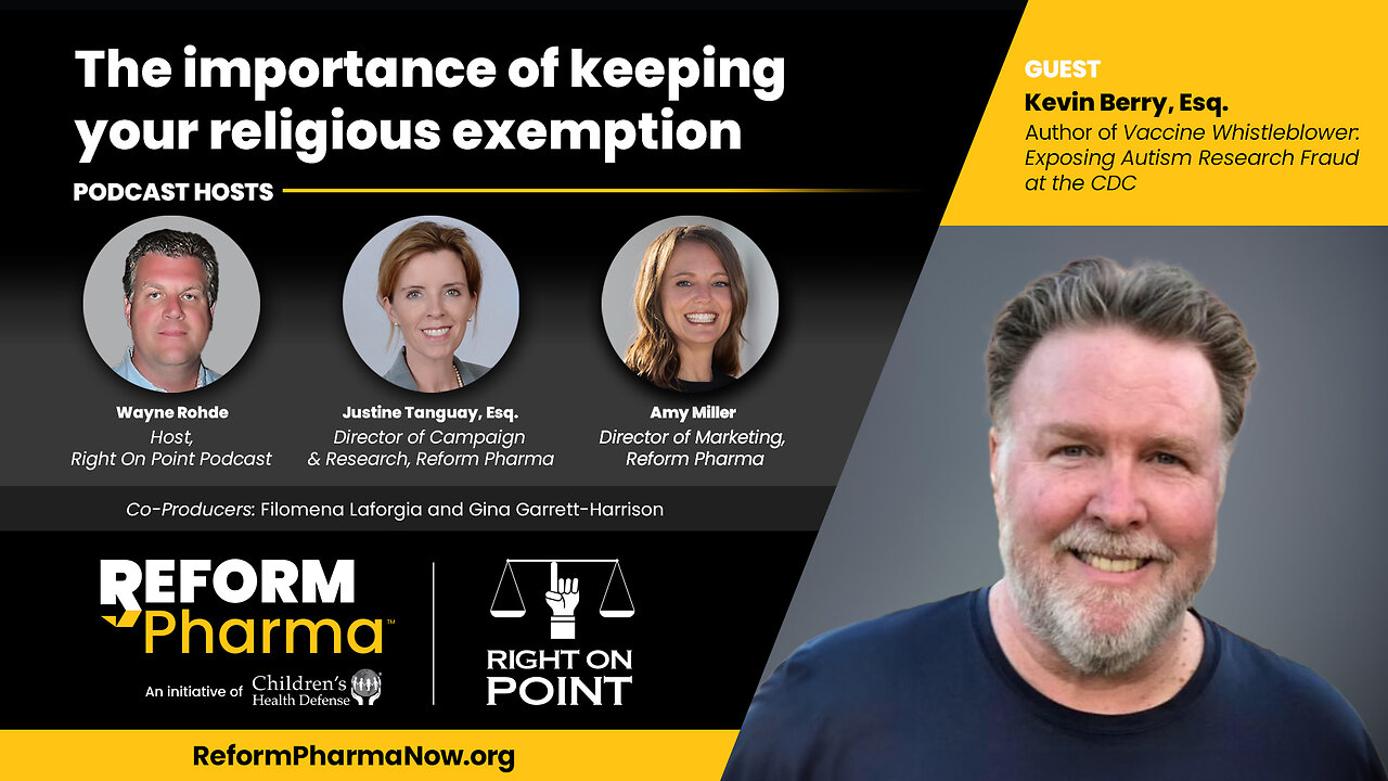 ep.7 - The importance of Keeping your Religious Exemption - Right on Point Podcast w Wayne Rohde - Kevin Barry, Esq.