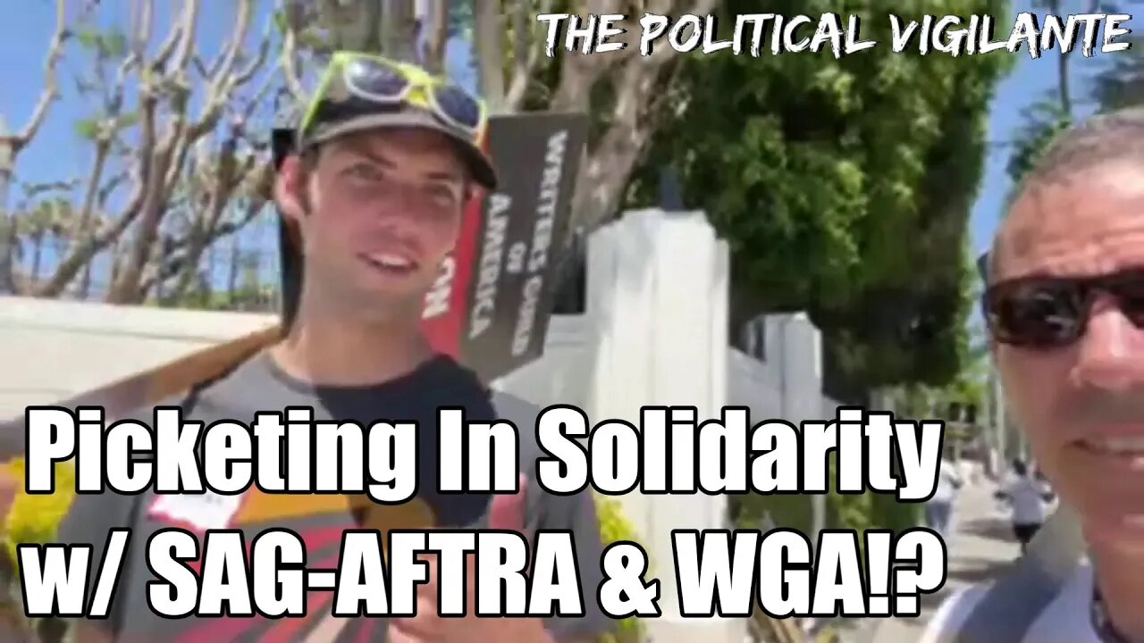 Aspiring Young Man Picketing In Solidarity w/ WGA & SAG-AFTRA | Graham Interviews At #SAGAFTRAStrike