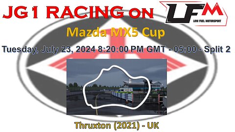 JG1 RACING on LFM - Mazda MX5 Cup - Thruxton (2021) - UK - Split 2
