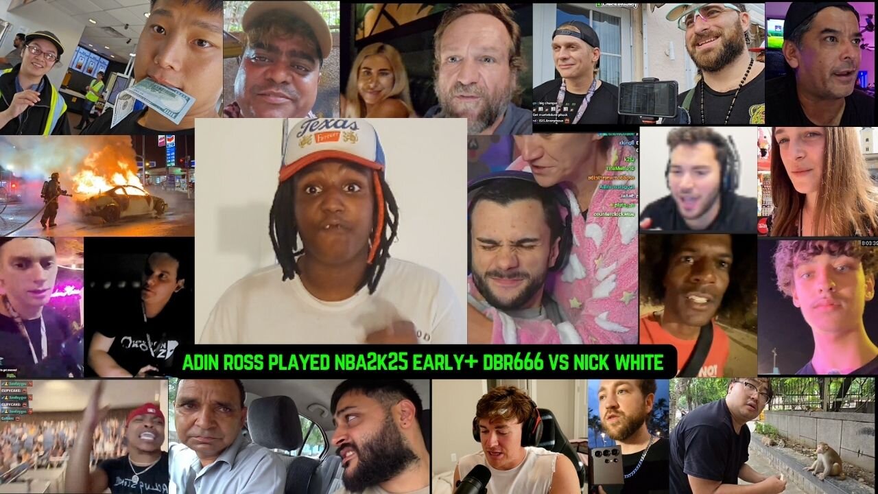 DBR666 Vs Nick White + Adin Ross Played NBA 2K25 Early!