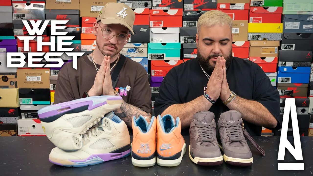 FIRST LOOK AT A MA MANIÉRE JORDAN 4 & DJ KHALED JORDAN 5! *BATTLE OF THE QUILTED SNEAKERS*