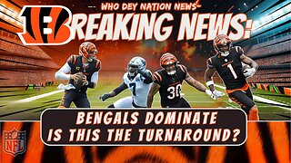 🏈 BENGALS PULL OFF A STUNNER! SEASON SAVED?! WHO DEY NATION NEWS