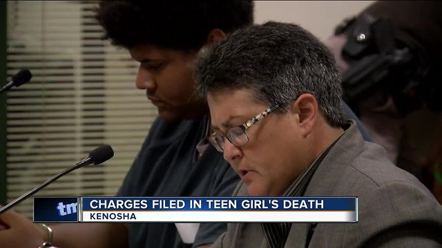 Formal charges filed in in death of Kenosha County Teen