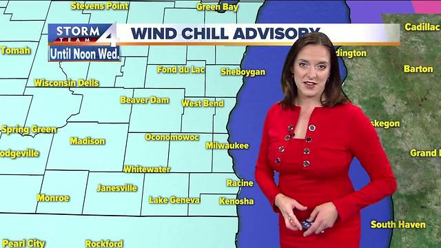 Brutally cold and a wind chill advisory Tuesday night