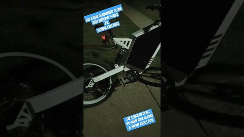 K8 STEALTH BOMBER ENDURO E-BIKE VS. HONDA GAS BIKE : 52MPH VERY INSANE RIDE ALONG CHICAGO : SEE DESC