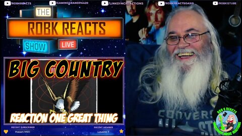 Big Country Reaction - One Great Thing - First Time Hearing - Requested