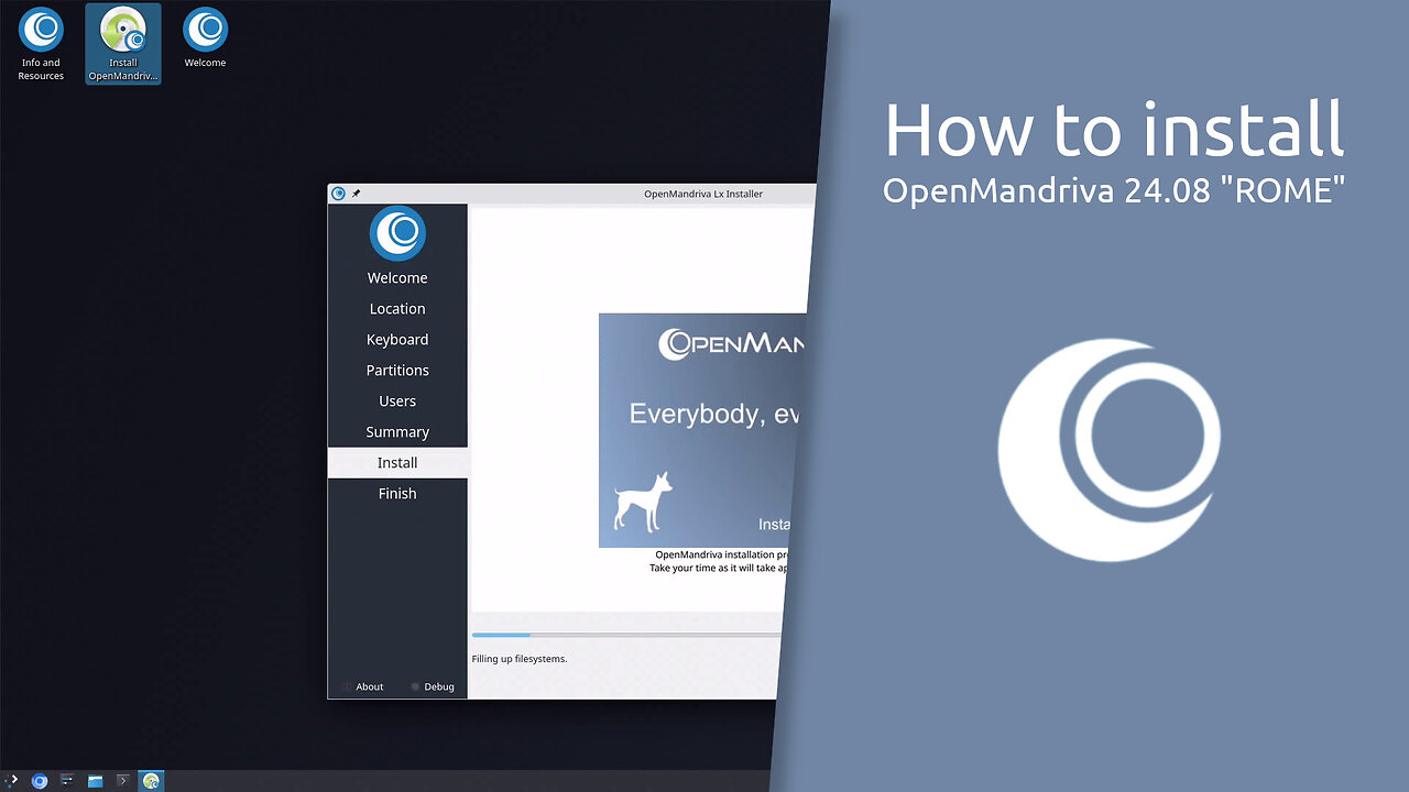 How to install OpenMandriva 24.08 "ROME"