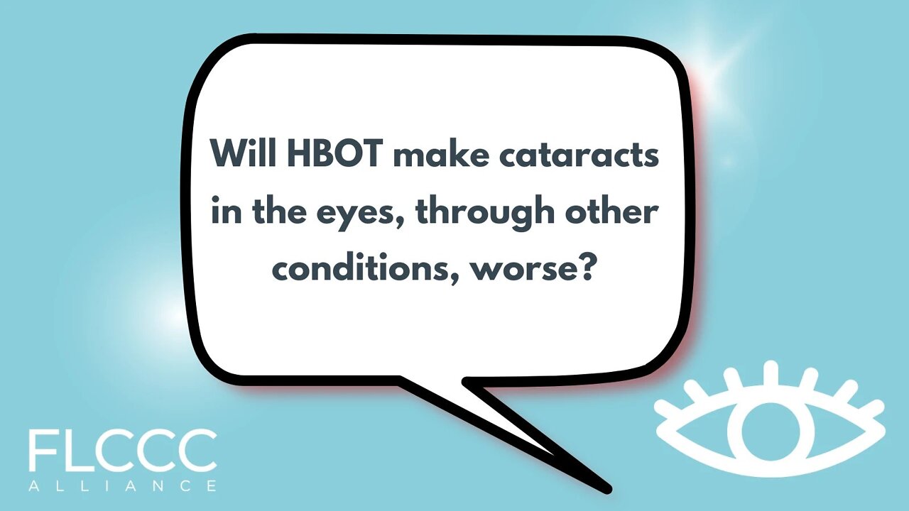 Will HBOT make cataracts in the eyes, through other conditions, worse?