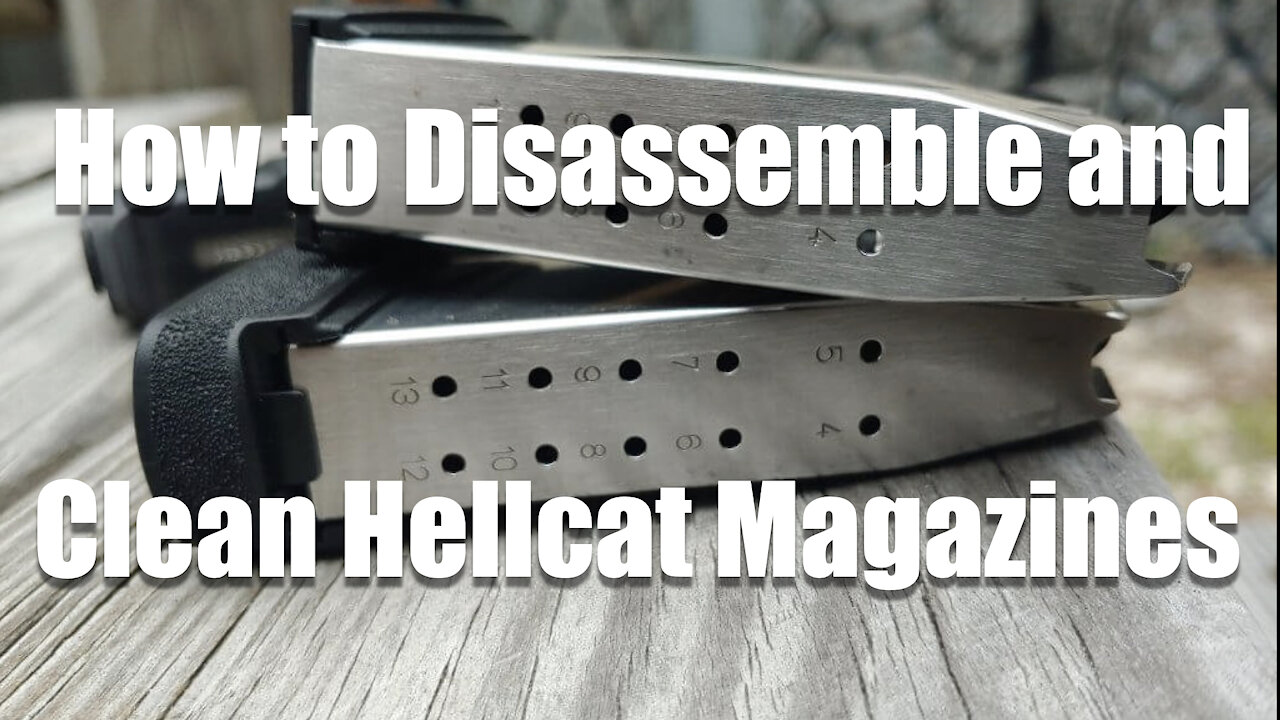 How to Disassemble and clean Springfield Hellcat Magazines