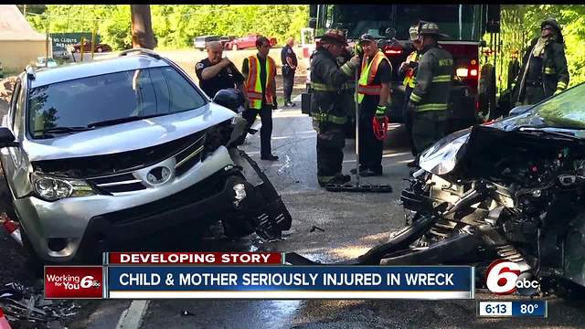 2 adults, 1 child seriously hurt in Wayne Township head-on crash