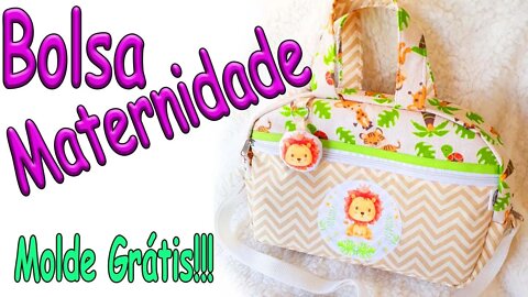 Como Fazer Bolsa Maternidade (molde grátis!)