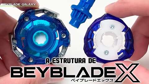 Como é a ESTRUTURA dos BEYBLADES X?