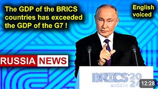 The GDP of the BRICS countries has exceeded the GDP of the G7! Putin