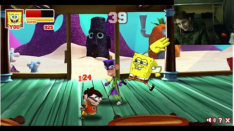 Chum Chum VS SpongeBob SquarePants In A Nickelodeon Super Brawl 2 Battle With Live Commentary