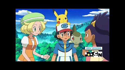 Pokemon Best Wishes Ash spells out “N O”