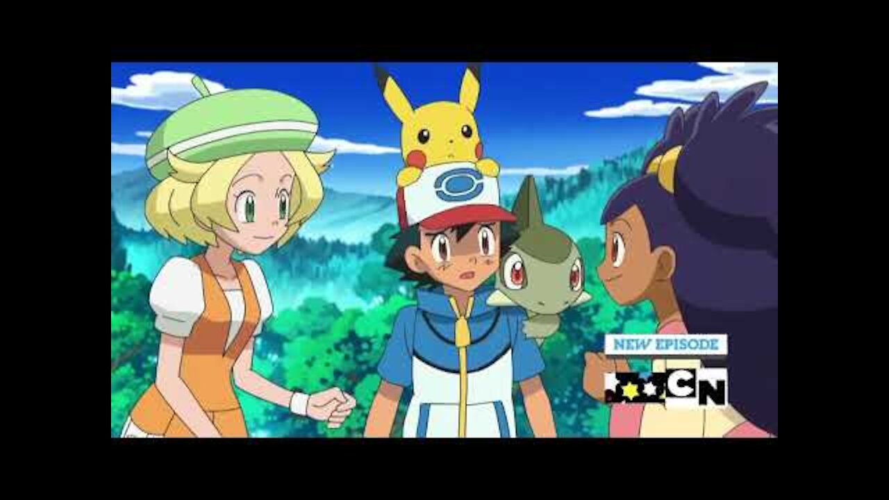 Pokemon Best Wishes Ash spells out “N O”