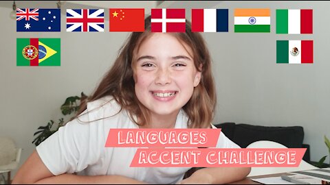 Languages Accent Challenge: Bella & Dad having Fun time