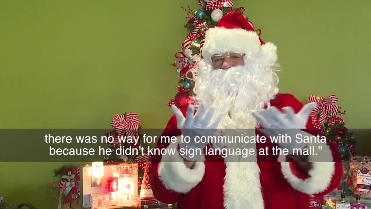 Signing Santa back in town, bringing joy to deaf and hard of hearing community