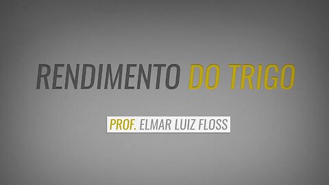 Rendimento do Trigo com Prof. Elmar Luiz Floss - Diferenciação do Primórdio Floral! (espiga)