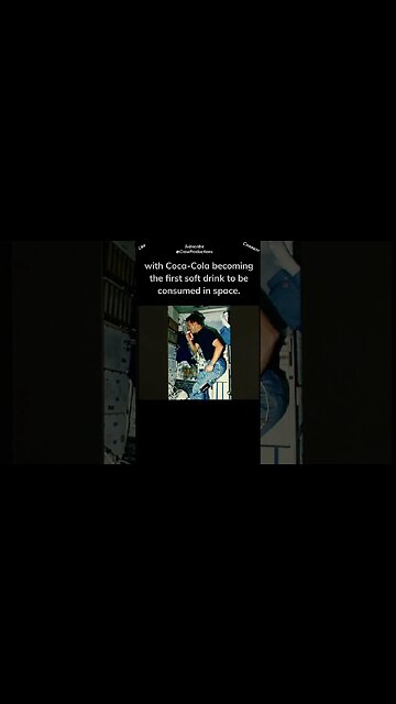 Coca Cola was the first soft drink to be consumed in space #cocacola #shorts