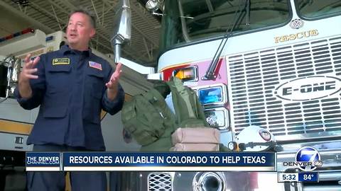 Colorado firefighters travel to Texas as coast continues to feel effects of Harvey