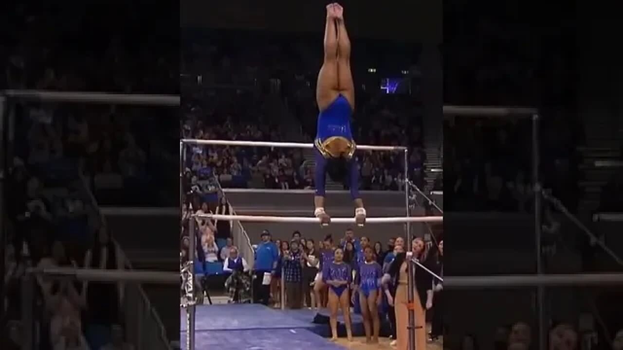 Jordan Chiles (UCLA) perfect 10 on Bars - Stanford at UCLA 3/5/23 #shorts