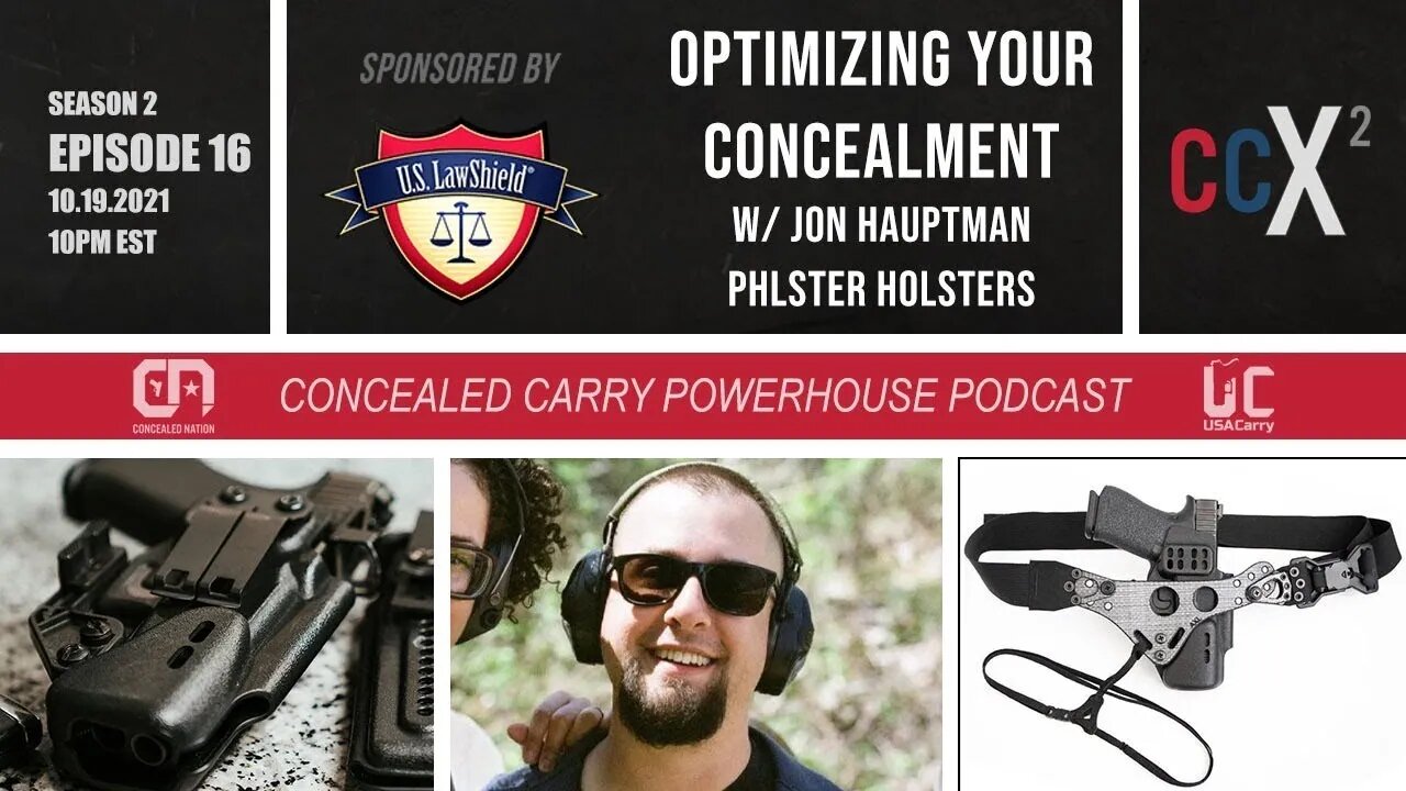 CCX2 S02E16: Choosing a Holster for Optimal Concealment with Jon from Phlster Holsters