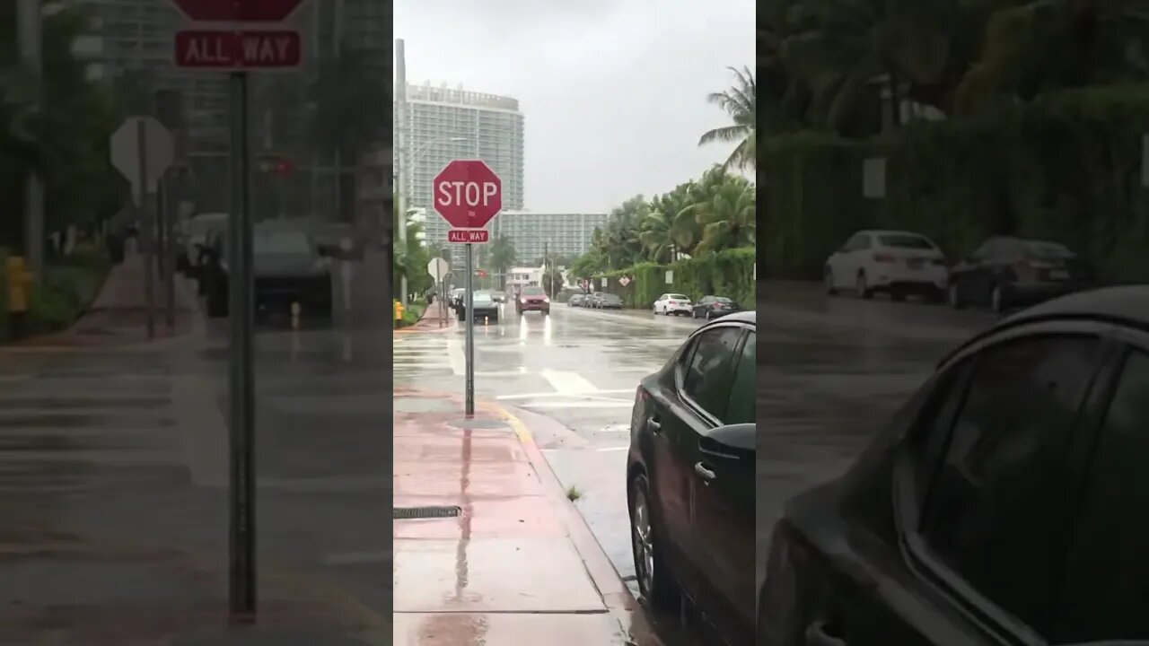 Walking Hurricane Ian South Beach Miami #shorts