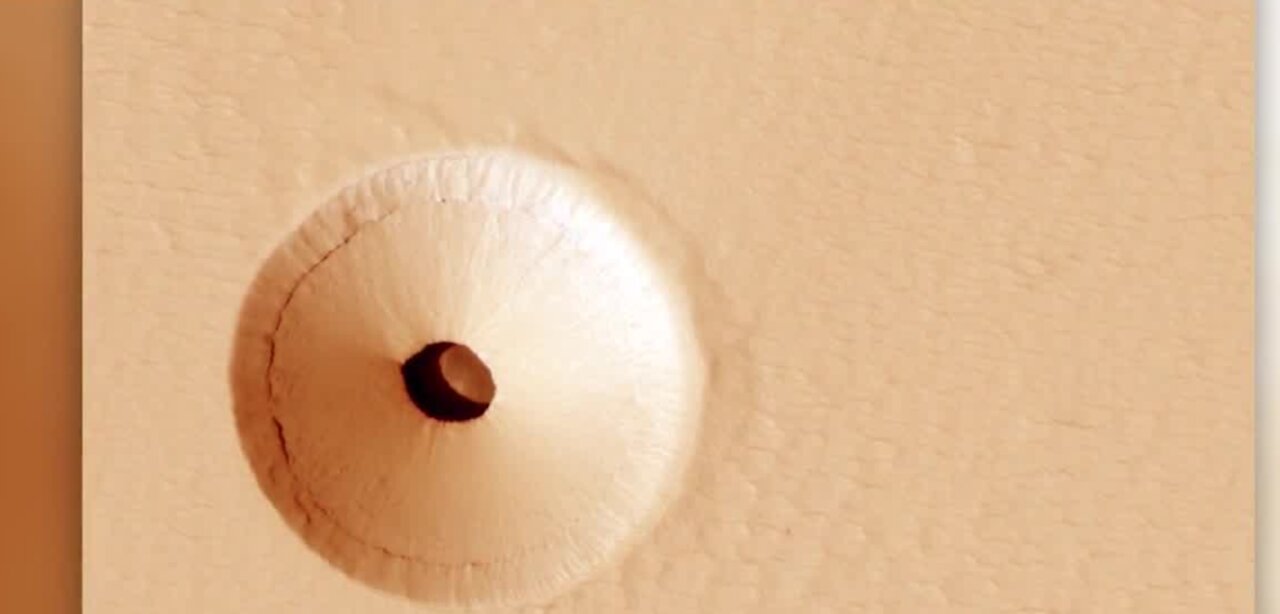 Hole on Mars