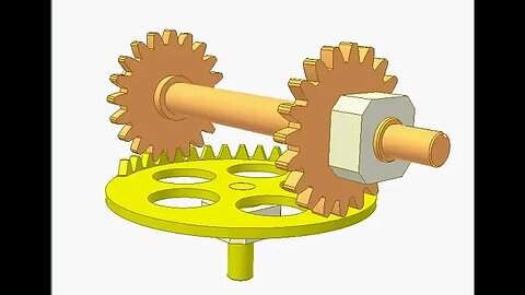 2852 Transmission with teeth uncompleted gears 14