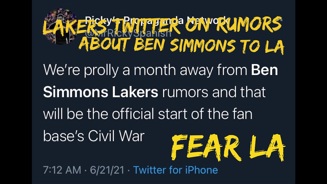 Lakers Twitter Joke About Ben Simmons Coming to LA | Up in the Rafters | June 22, 2021