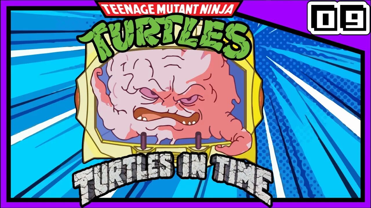 Krang - TMNT - Turtles in Time - HARD - COOP Snes - PT 09